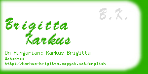 brigitta karkus business card